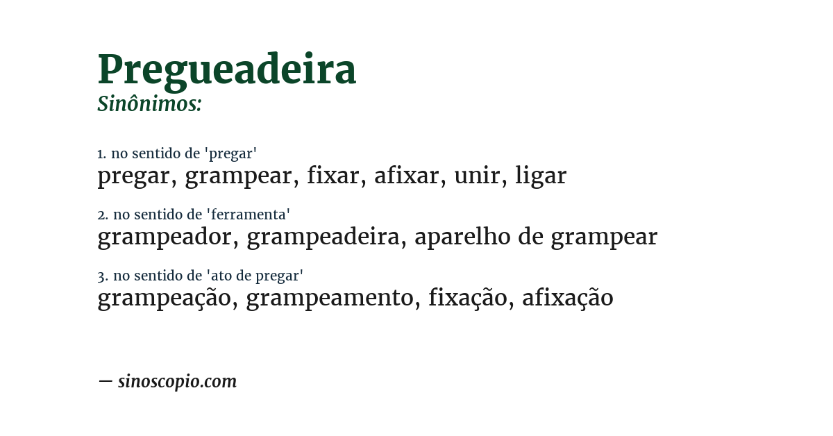 Sinônimo de pregueadeira
