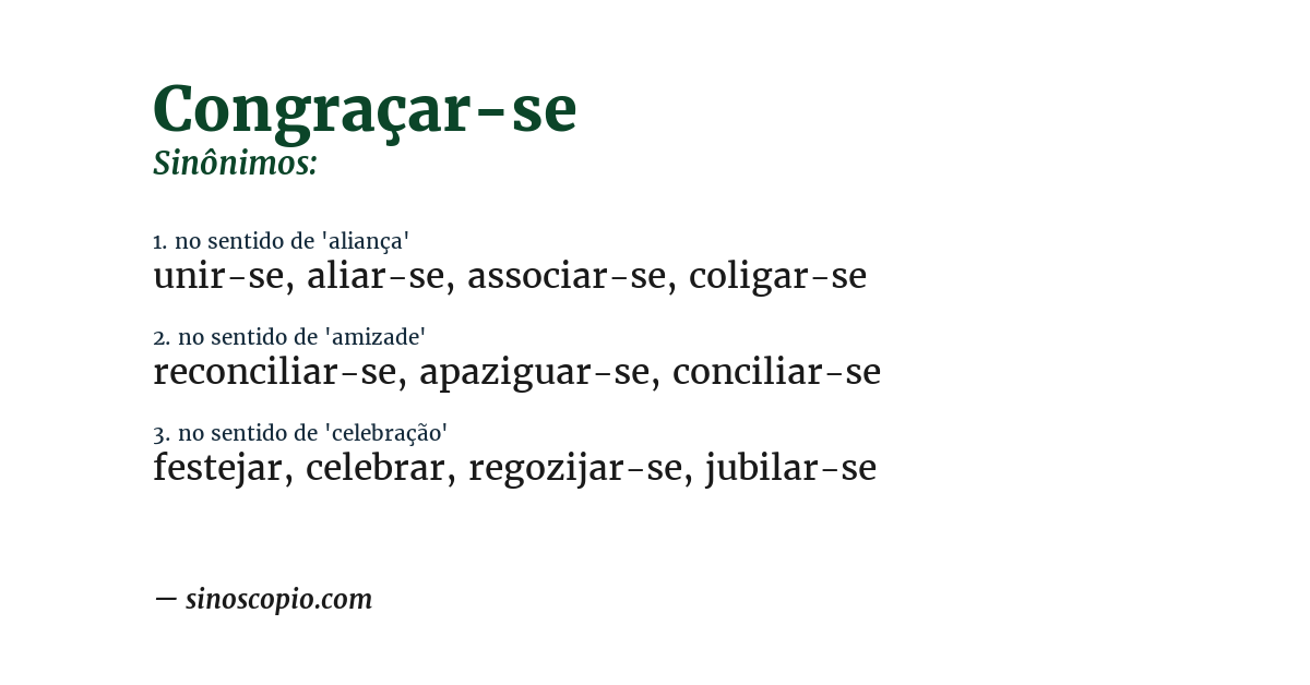 Sinônimo de congraçar-se