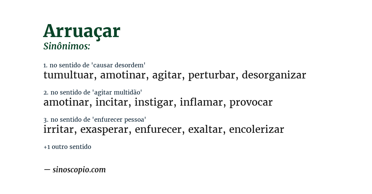 Sinônimo de arruaçar