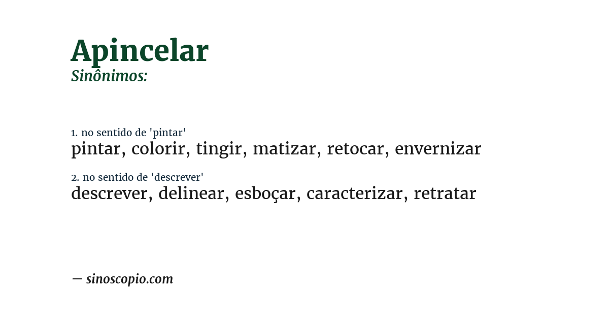 Sinônimo de apincelar
