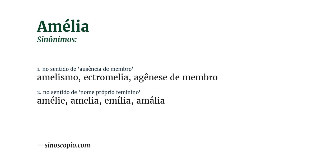 Sinônimo de amélia