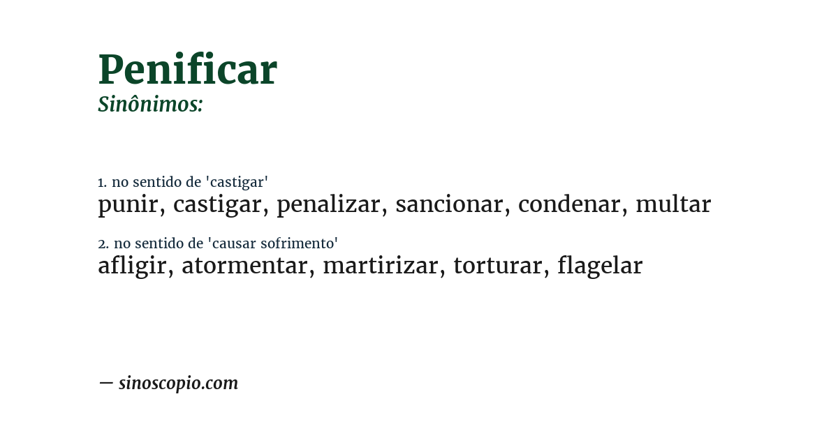 Sinônimo de penificar