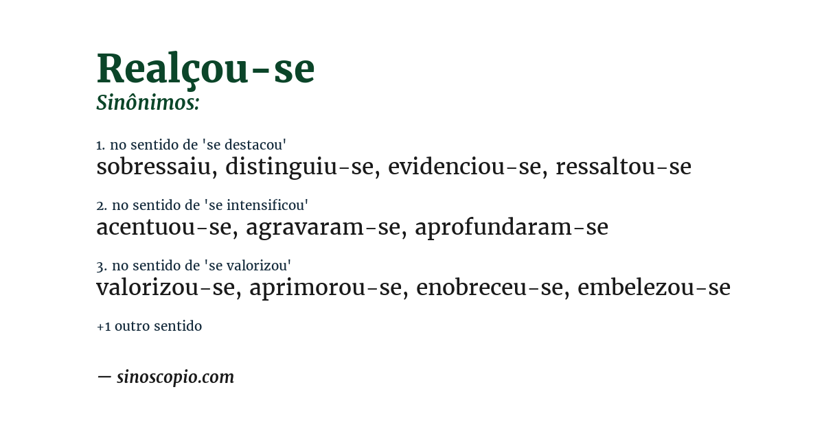 Sinônimo de realçou-se