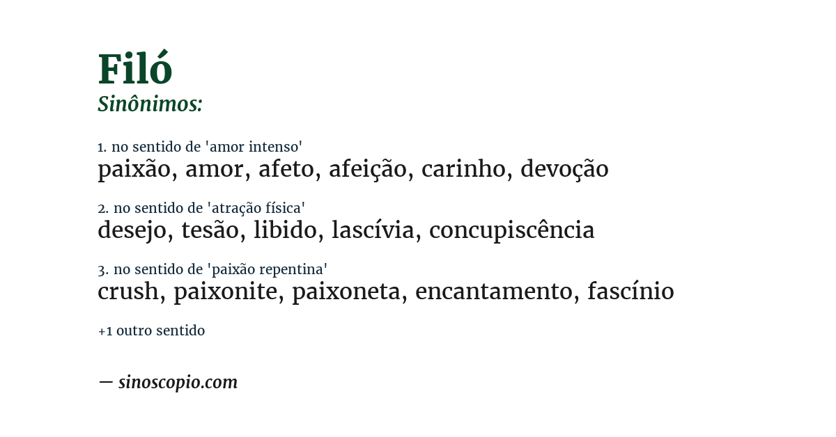 Sinônimo de filó