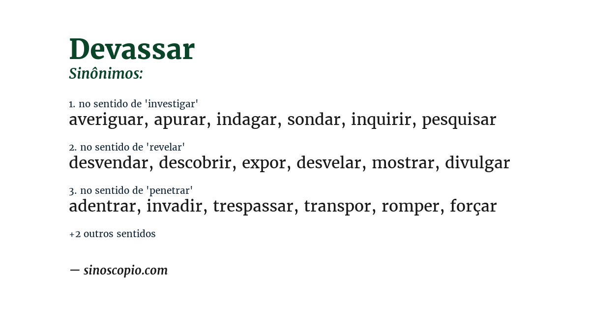 Sinônimo de devassar