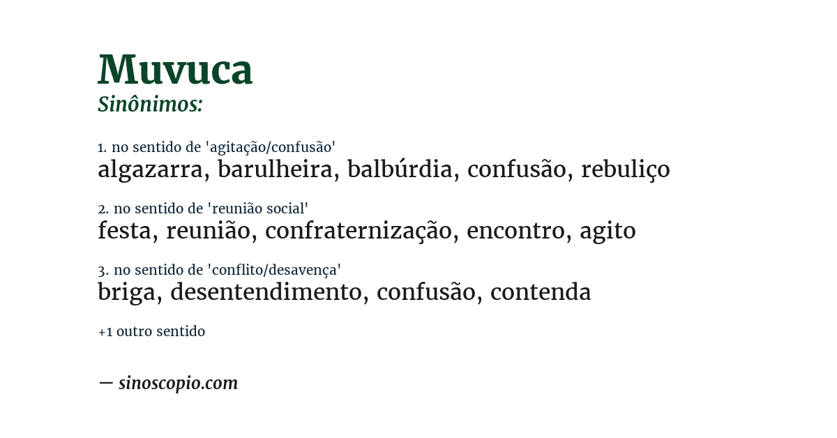 Sinônimo de muvuca