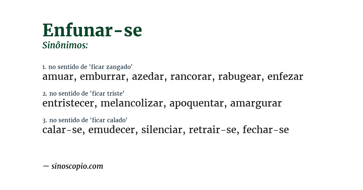 Sinônimo de enfunar-se