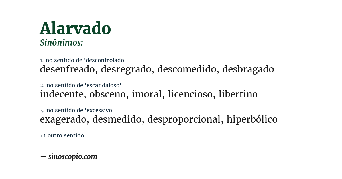 Sinônimo de alarvado