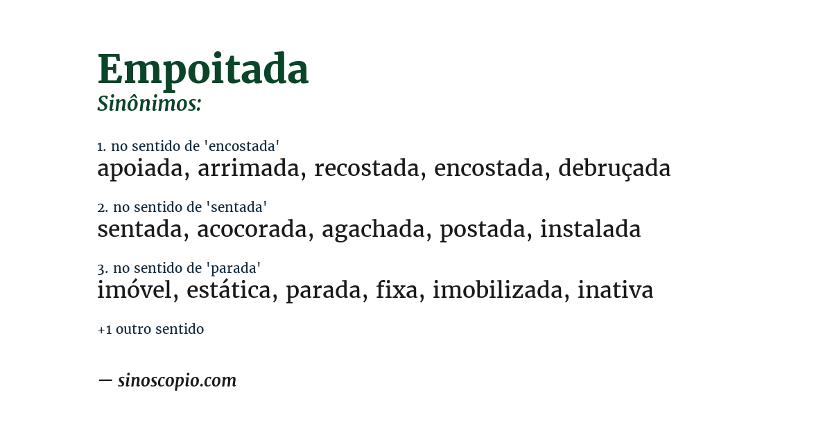 Sinônimo de empoitada