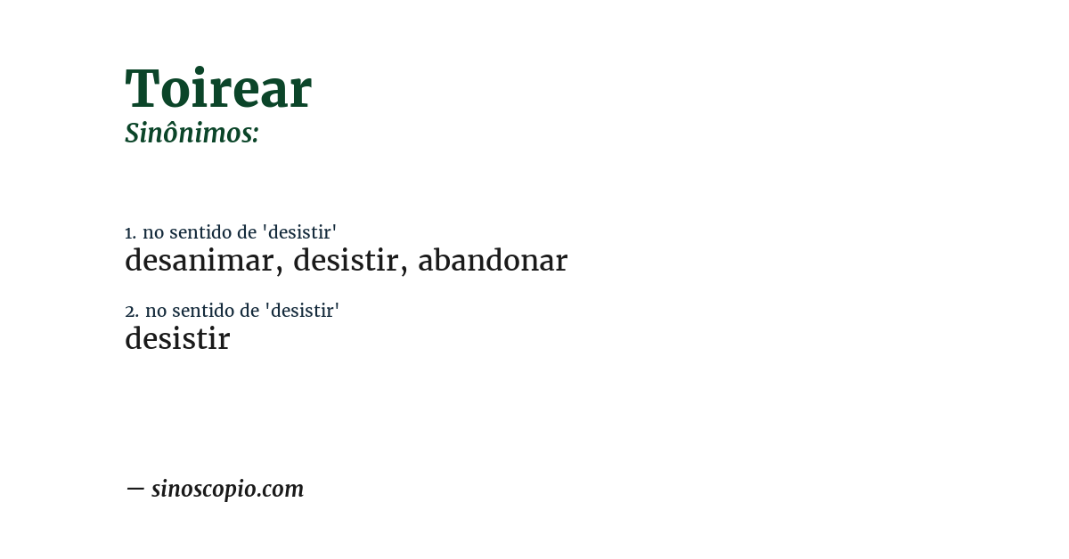 Sinônimo de toirear