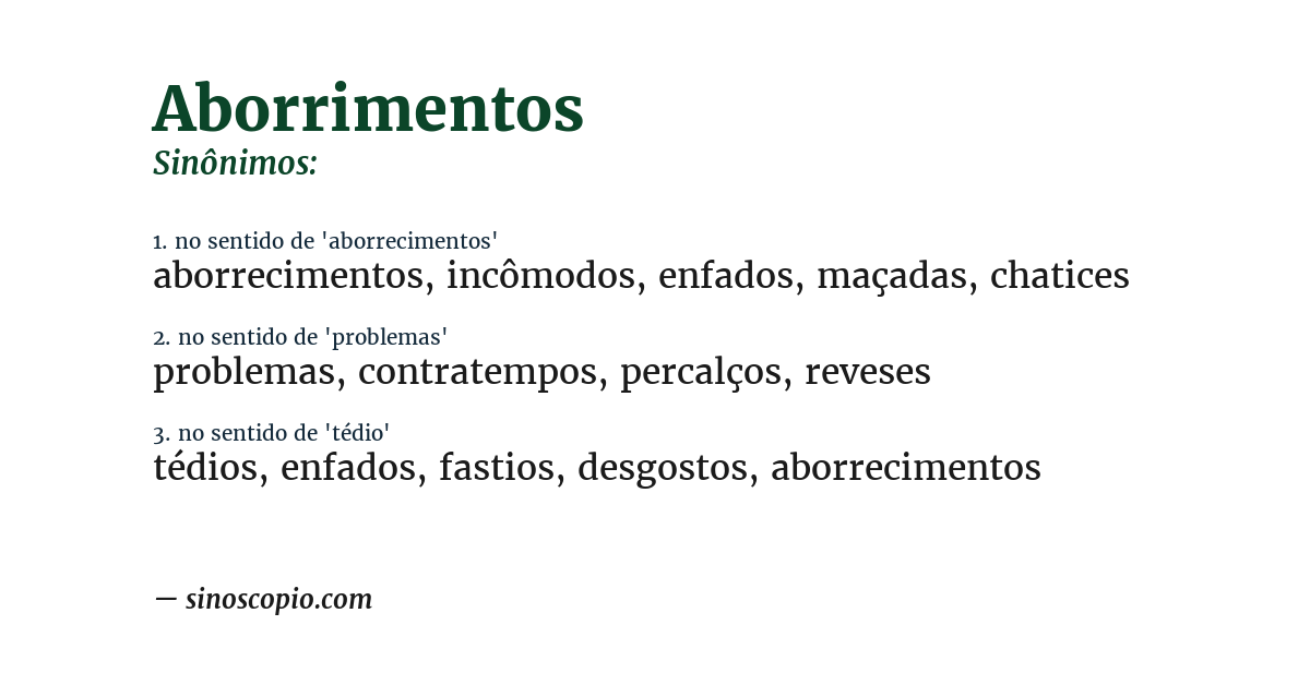 Sinônimo de aborrimentos