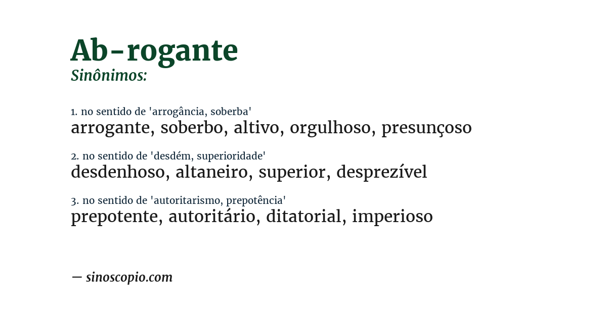 Sinônimo de ab-rogante