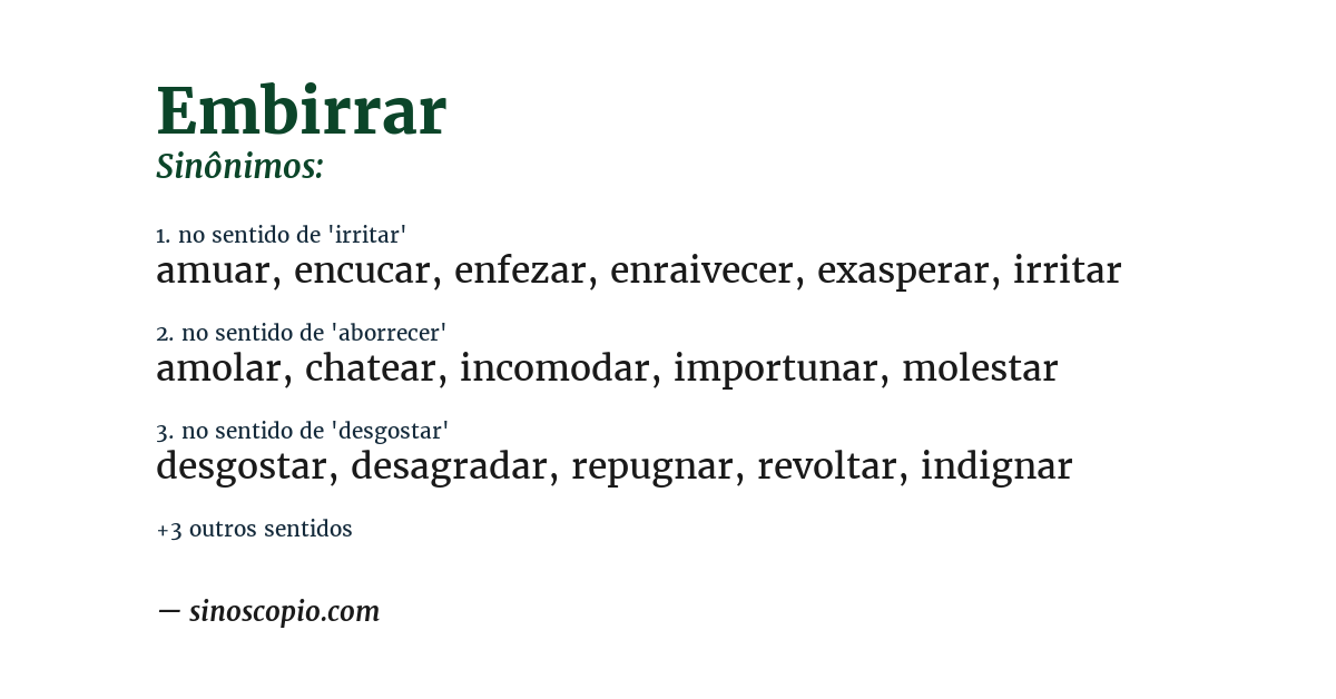 Sinônimo de embirrar