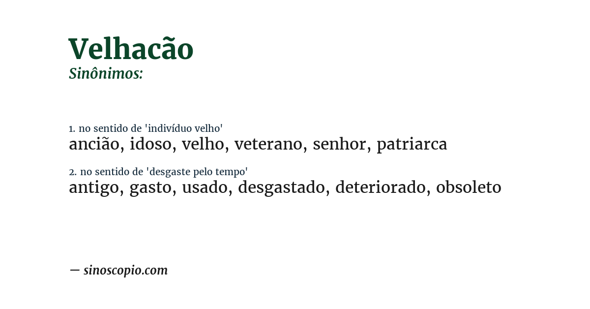 Sinônimo de velhacão