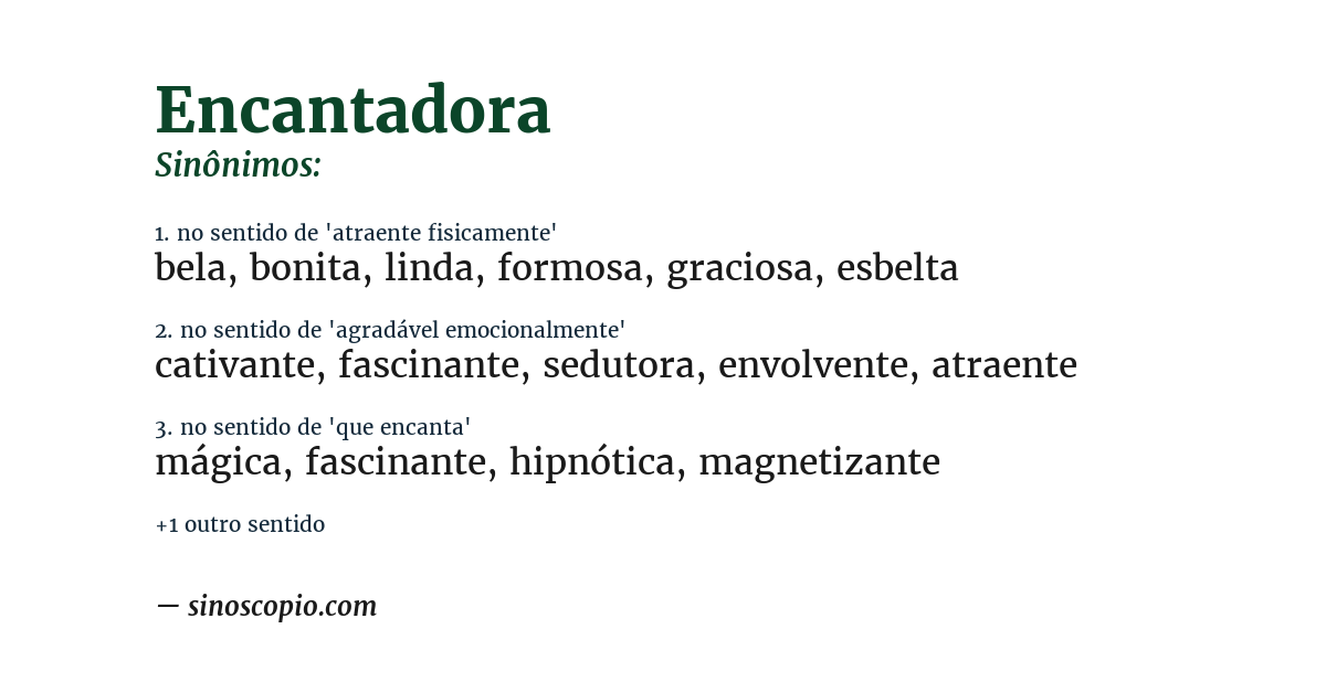 Sinônimo de encantadora