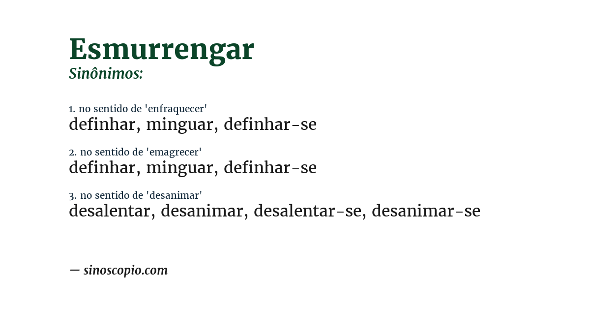 Sinônimo de esmurrengar