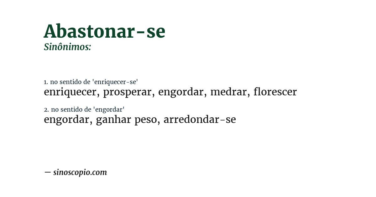 Sinônimo de abastonar-se