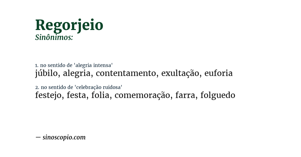 Sinônimo de regorjeio