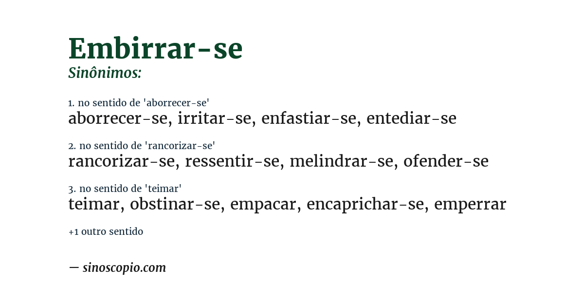 Sinônimo de embirrar-se