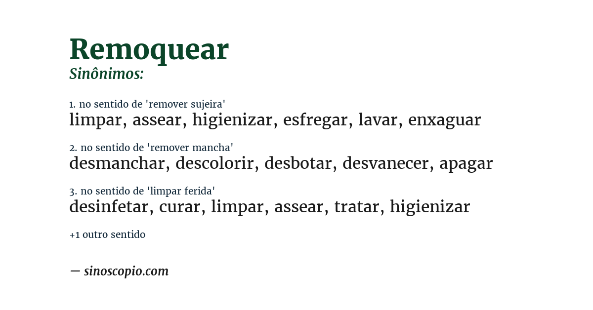 Sinônimo de remoquear