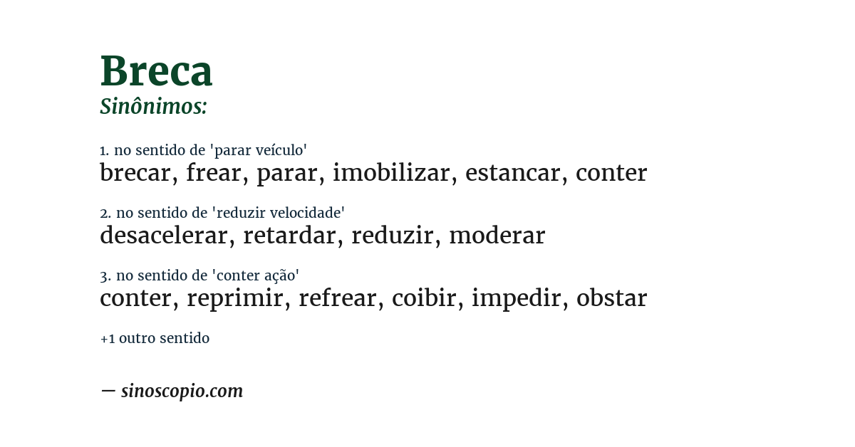 Sinônimo de breca