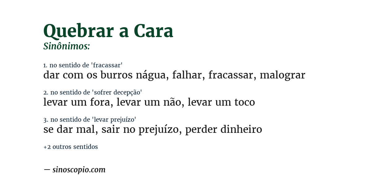 Sinônimo de quebrar a cara