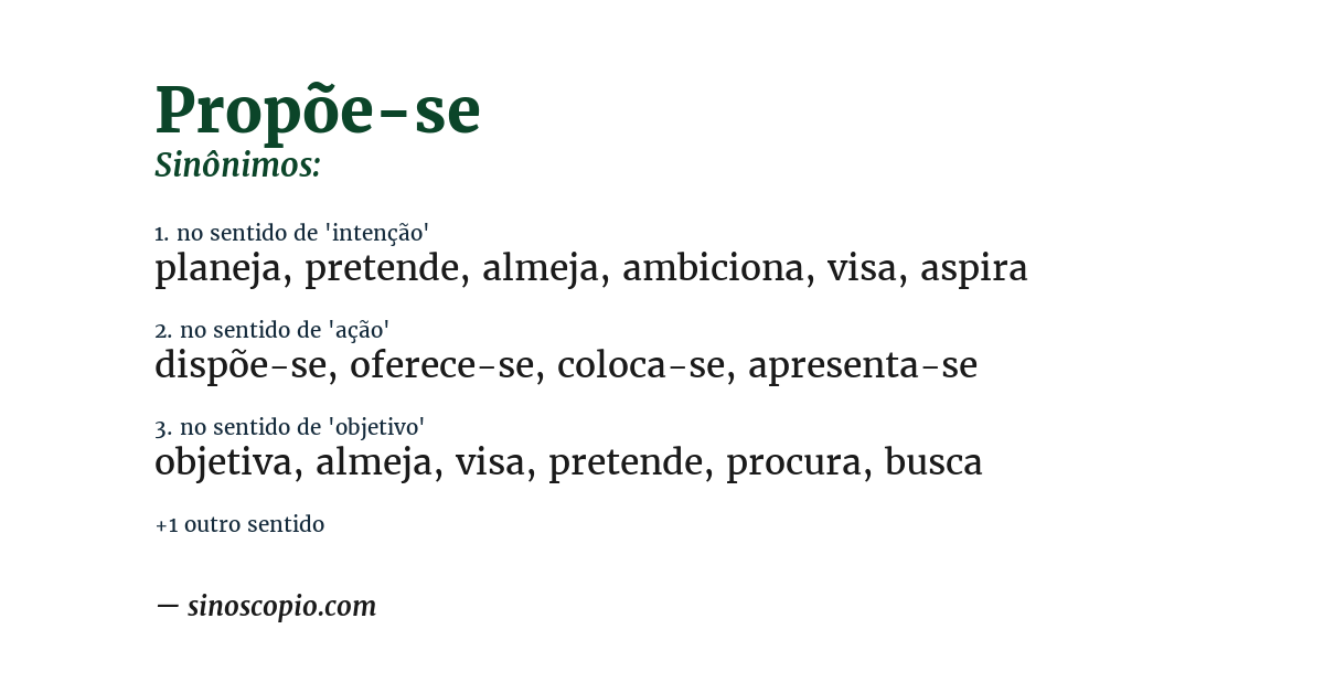 Sinônimo de propõe-se