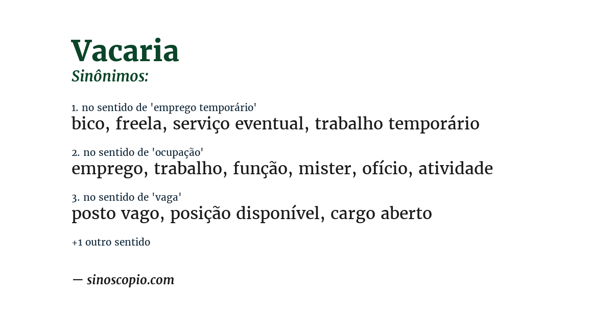 Sinônimo de vacaria