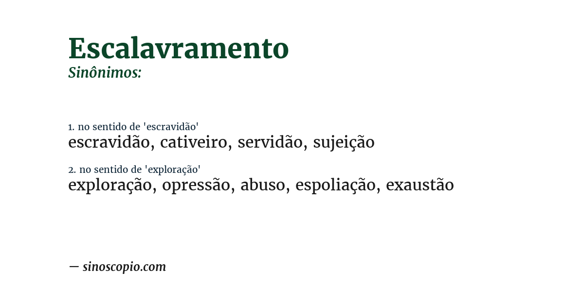 Sinônimo de escalavramento