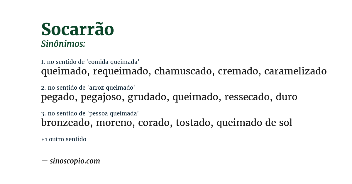 Sinônimo de socarrão