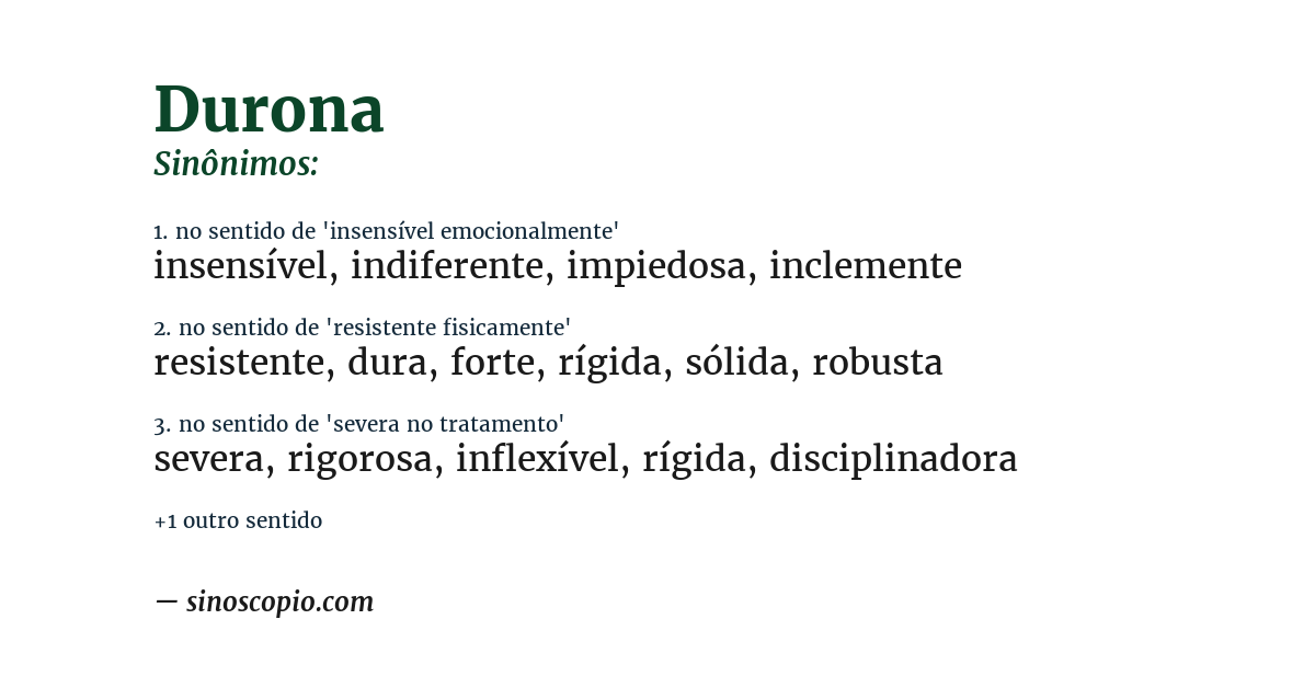Sinônimo de durona