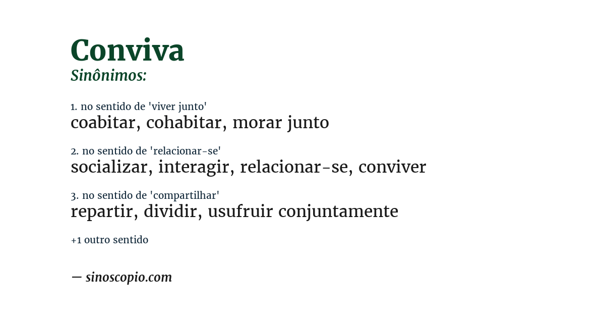 Sinônimo de conviva